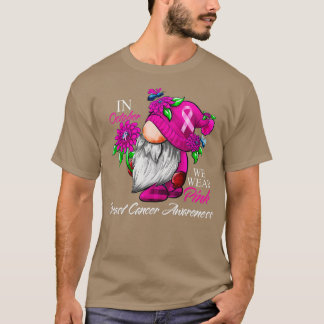 Camiseta En Octubre Usamos Gnome Rosado Para El Cáncer De M