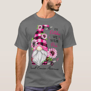 Camiseta En Octubre Usamos Gnome Rosado Para El Cáncer De M