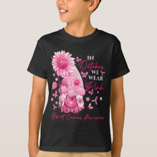 Camiseta En Octubre Usamos Gnomes Rosados Gnome Cáncer De M