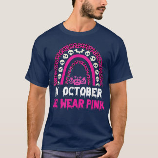 Camiseta En Octubre Usamos La Sala De Calabaza De Cáncer De
