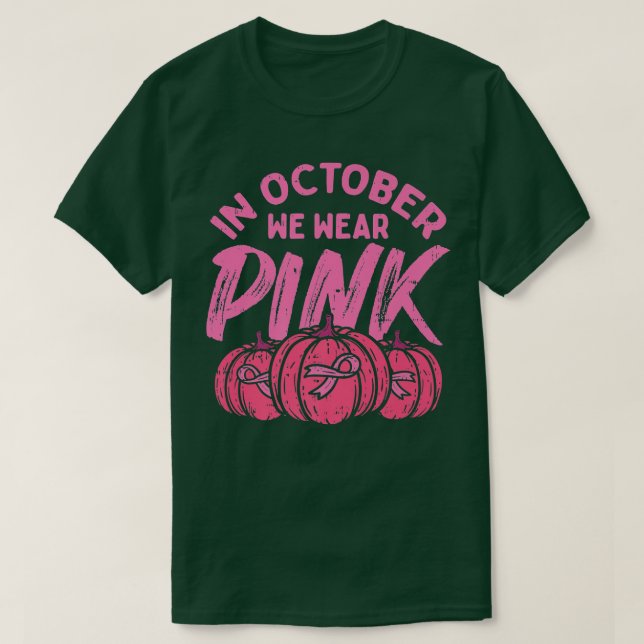 Camiseta En Octubre Usamos La Sala De Cáncer De Mama De Cal (Diseño del anverso)