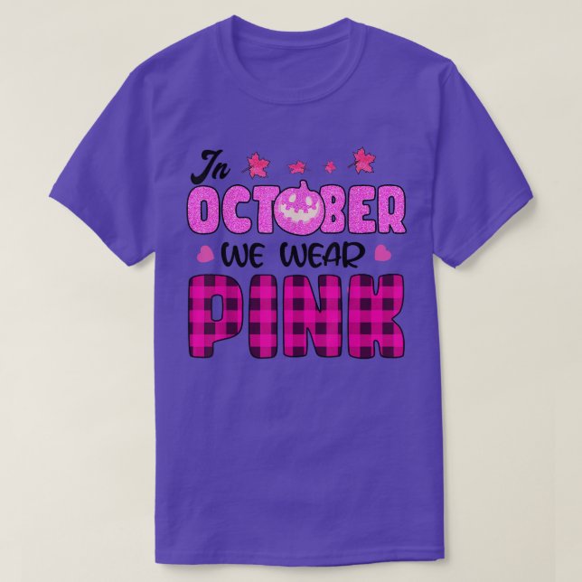 Camiseta En Octubre Usamos La Sala De Cáncer De Mama De Cal (Diseño del anverso)
