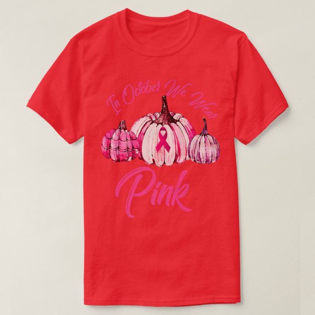 Camiseta En Octubre Usamos La Sala De Cáncer De Mama De Cal (Diseño del anverso)
