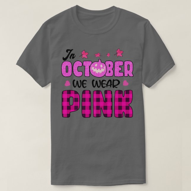 Camiseta En Octubre Usamos La Sala De Cáncer De Mama De Cal (Diseño del anverso)