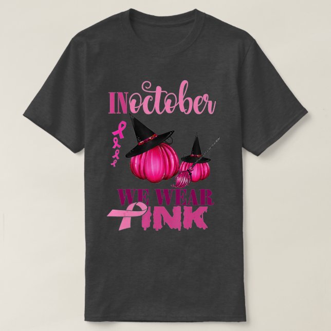 Camiseta En Octubre Usamos La Sala De Cáncer De Mama De Cal (Diseño del anverso)