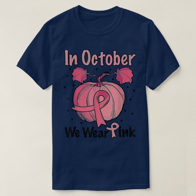 Camiseta En Octubre Usamos La Sala De Cáncer De Mama De Cal (Diseño del anverso)