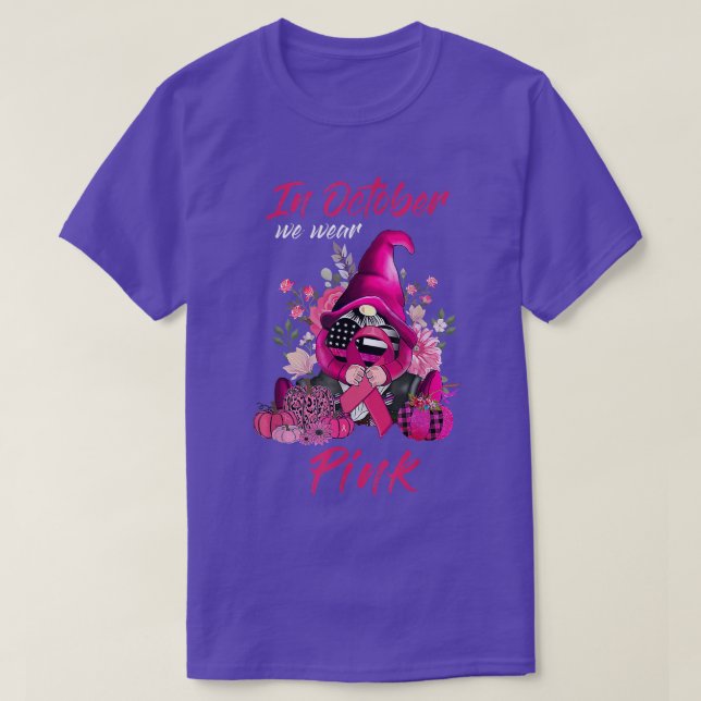 Camiseta En Octubre Usamos La Sala De Cáncer De Mama De Cal (Diseño del anverso)