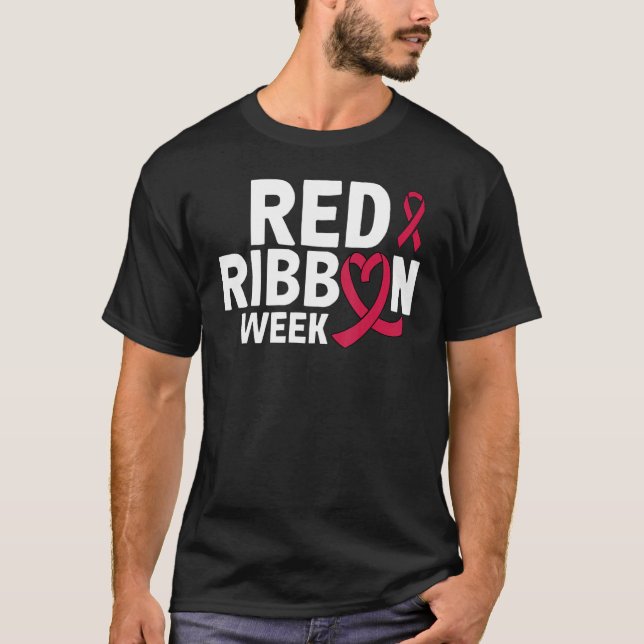 Camiseta En Octubre Usamos La Semana De La Cinta Roja 1 (Anverso)