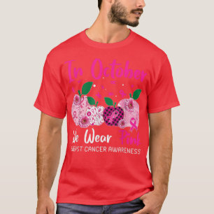 Camiseta En Octubre Usamos Maestras De Cáncer De Mama Rosa