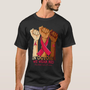 Camiseta En Octubre Usamos Mano Libre de Medicamentos De La