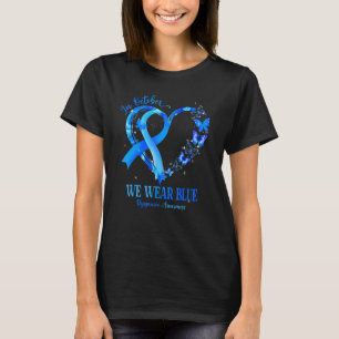 Camiseta En Octubre Usamos Mariposa Azul Disraxia Awaren