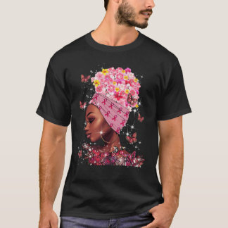 Camiseta En Octubre Usamos Mujer Negra Rosa