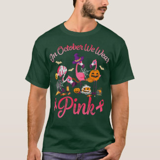 Camiseta En Octubre, Usamos Pechuga Rosada De Halloween Fla