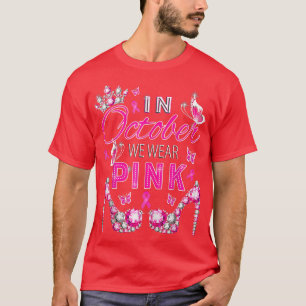 Camiseta En Octubre Usamos Ri De Concienciación Sobre El Cá