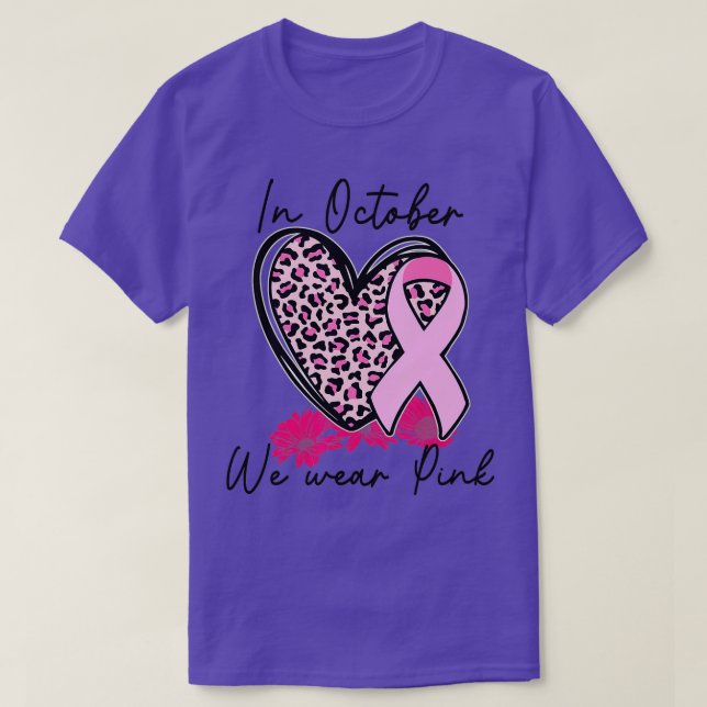Camiseta En Octubre Usamos Ri De Concienciación Sobre El Cá (Diseño del anverso)