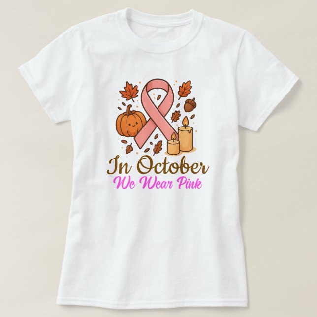 Camiseta En Octubre Usamos Rosa (Diseño del anverso)