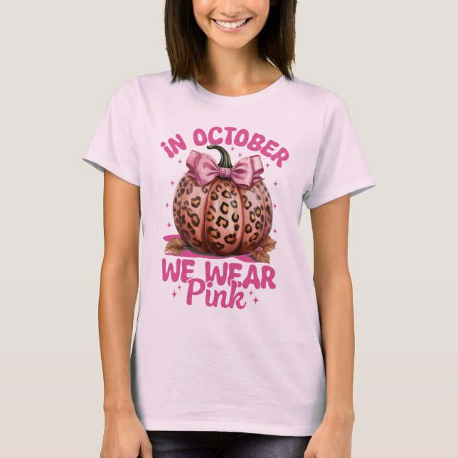 Camiseta En Octubre Usamos Rosa (Anverso)