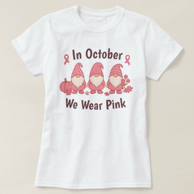 Camiseta En Octubre Usamos Rosa (Diseño del anverso)