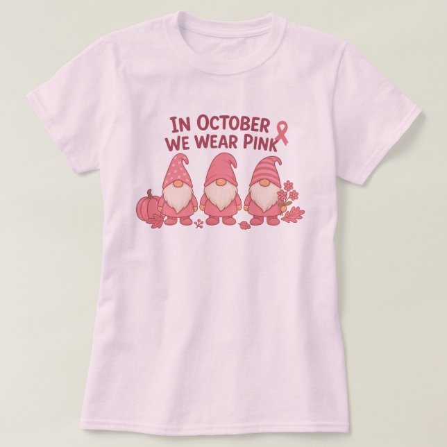 Camiseta En Octubre Usamos Rosa (Diseño del anverso)