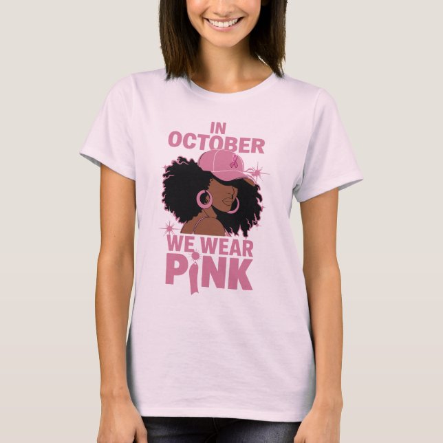 Camiseta En Octubre Usamos Rosa (Anverso)