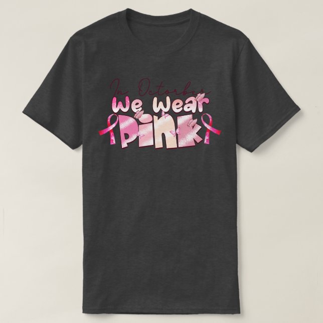 Camiseta En Octubre Usamos Rosa 10 (Diseño del anverso)