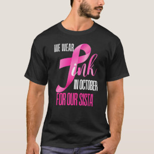 Camiseta En Octubre Usamos Rosa Para Nuestro Melani Negro S