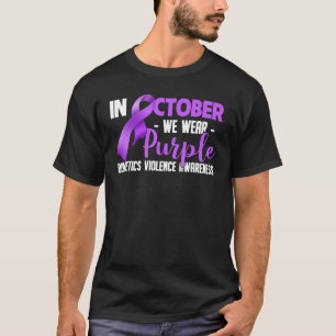 Camiseta En Octubre, Usamos Un Awaren De Violencia Doméstic