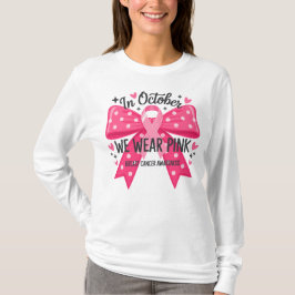 Camiseta En Octubre, Usamos Un Dedo De Polka Rosa