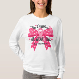 Camiseta En Octubre, Usamos Un Dedo De Polka Rosa