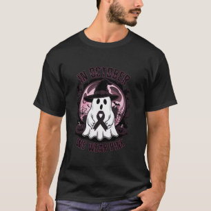 Camiseta En Octubre, Usamos Un Gorra De Brujas Rosa.
