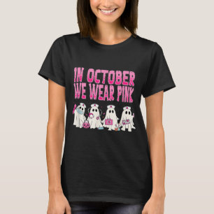Camiseta En Octubre Usamos Una Enfermería Rosa Para El Cánc
