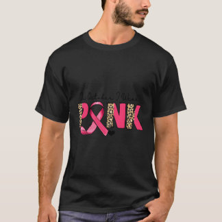 Camiseta En Octubre Usé Que K Leopard Imprime El Cáncer De