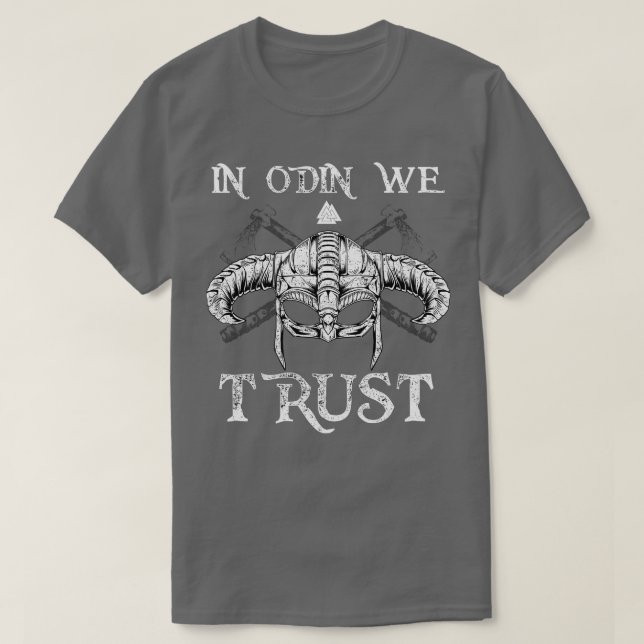 Camiseta En Odin confiamos en Valhalla 14 (Diseño del anverso)
