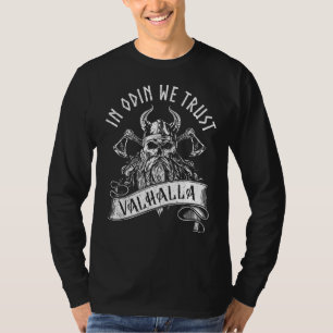 Camiseta En Odin Confiamos En Viking Warrill Skull Ax