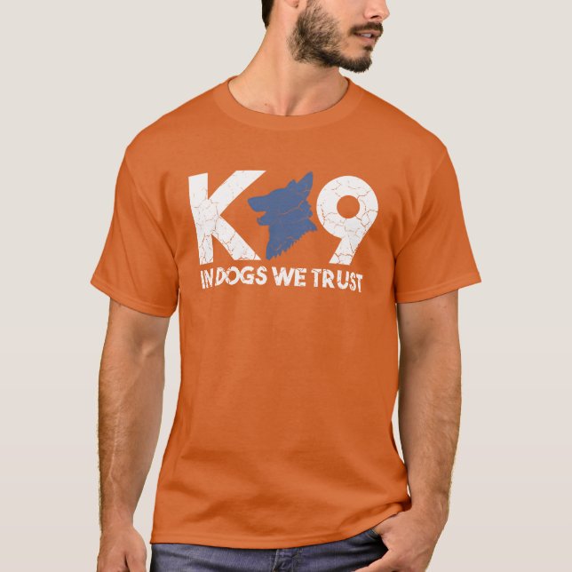 Camiseta En perros Werust K9 Unit K9 Handler K9 chica Ofici (Anverso)