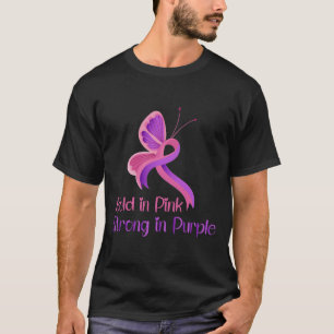 Camiseta En Pink Strong Violencia Púrpura Consciente del Cá