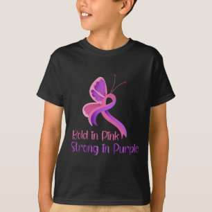Camiseta En Pink Strong Violencia Púrpura Consciente del Cá