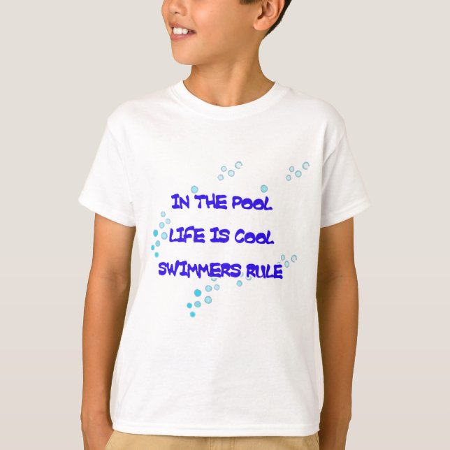 Camiseta En piscina la vida es fresca (Anverso)