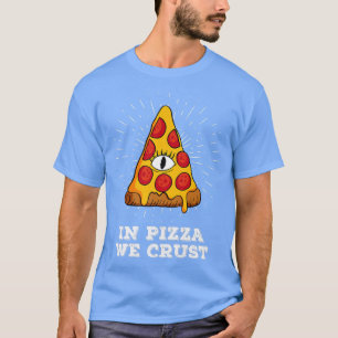 Camiseta En Pizza, Se Encoge A Todos Viendo La Graciosa Piz