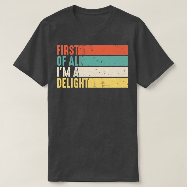 Camiseta En primer lugar estoy encantado de que un opossum  (Diseño del anverso)