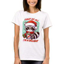 En primer lugar soy un Navidad brillante Raccoon g