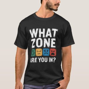 Camiseta ¿En qué zona estás, regalos para el autismo, profe