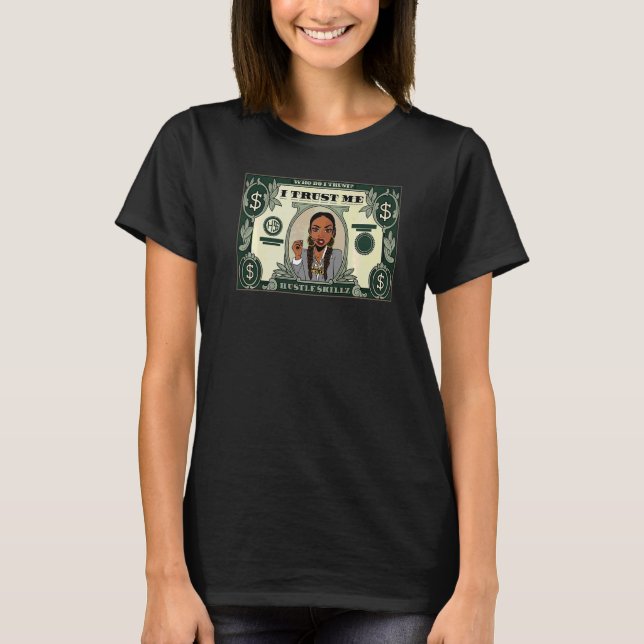 Camiseta ¿En quién confío yo? Confío en mi nombre Hu Tle Ki (Anverso)