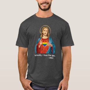 CAMISETA EN REALIDAD, AMO A LOS GAYS. JESÚS AMA A LGBTQ+