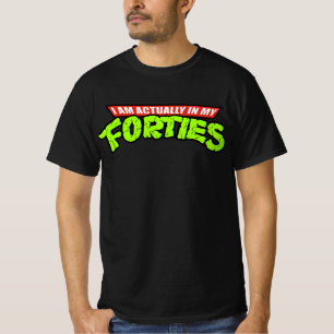 Camiseta En Realidad En Mis Cuarenta - Tortugas Ninja