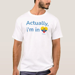 Camiseta En realidad estoy en Ecuador