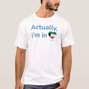 Camiseta En realidad estoy en Kuwait