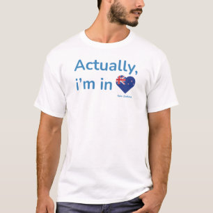 Camiseta En realidad estoy en Nueva Zelanda