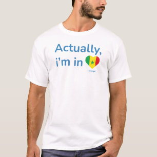 Camiseta En realidad estoy en Senegal