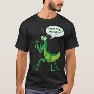 Camiseta En realidad soy un ateo bug gracioso rezar a los h